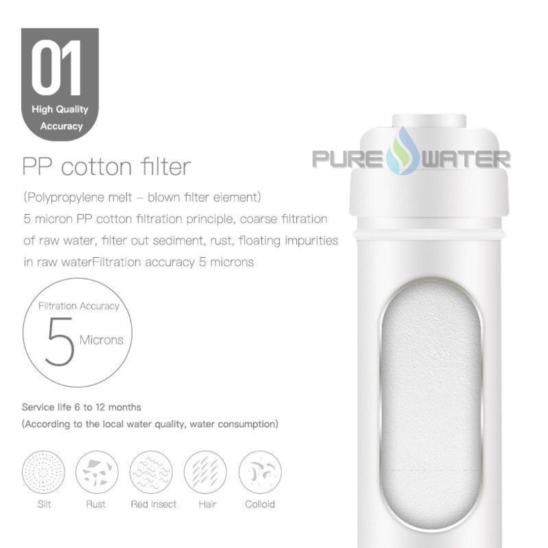 5 Stage Water Filter Purifier Uf Membrane Home Drinking System Pure Water Filter Online Store 9647