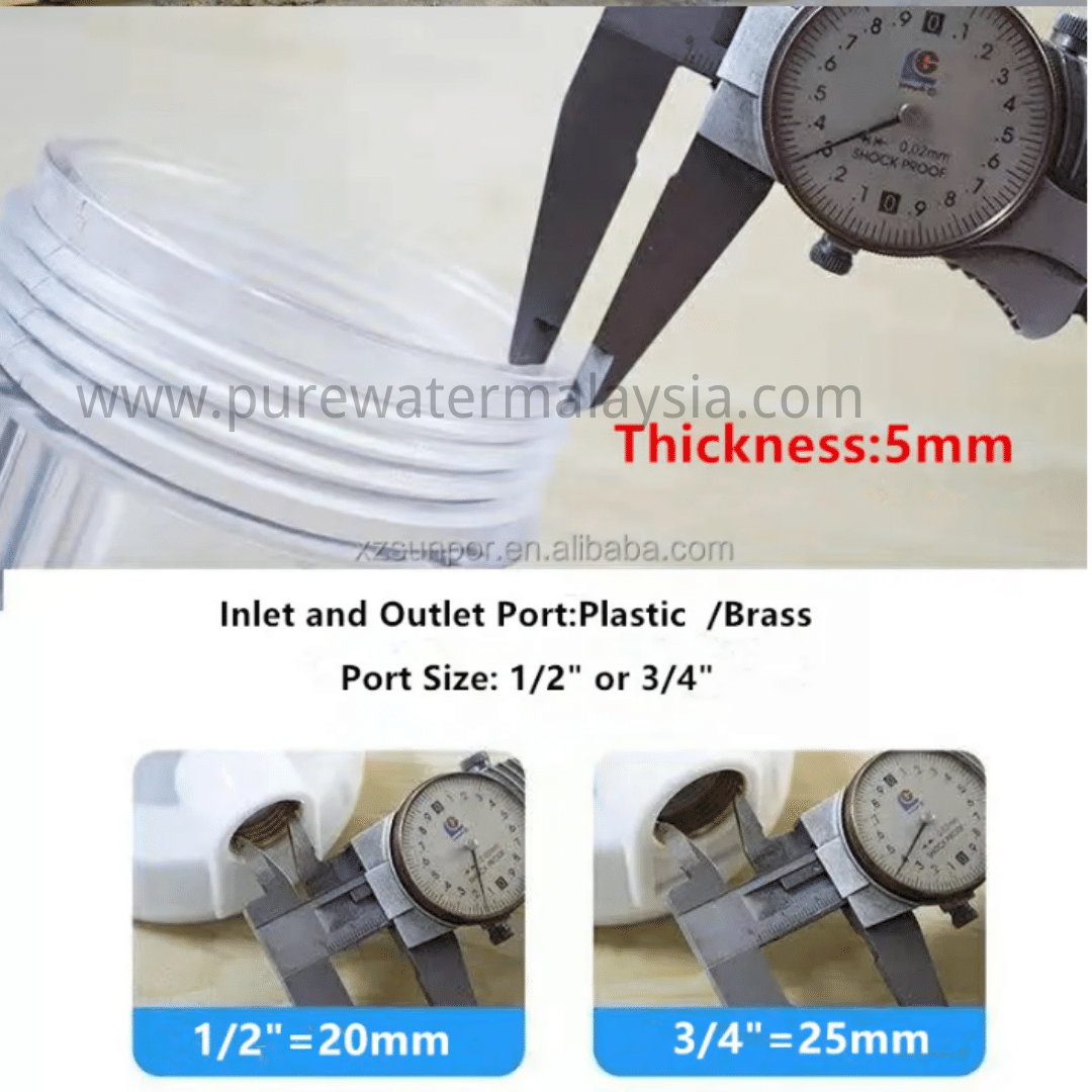 Pre Water Filter Filtration System 20“inchi Transparent Housing - Image 6