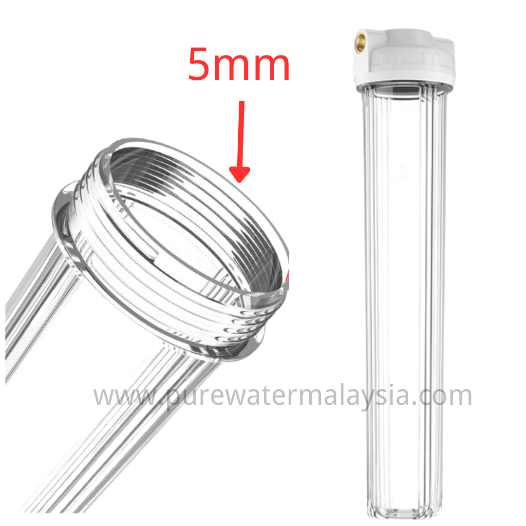 Pre Water Filter Filtration System 20“inchi Transparent Housing - Image 3