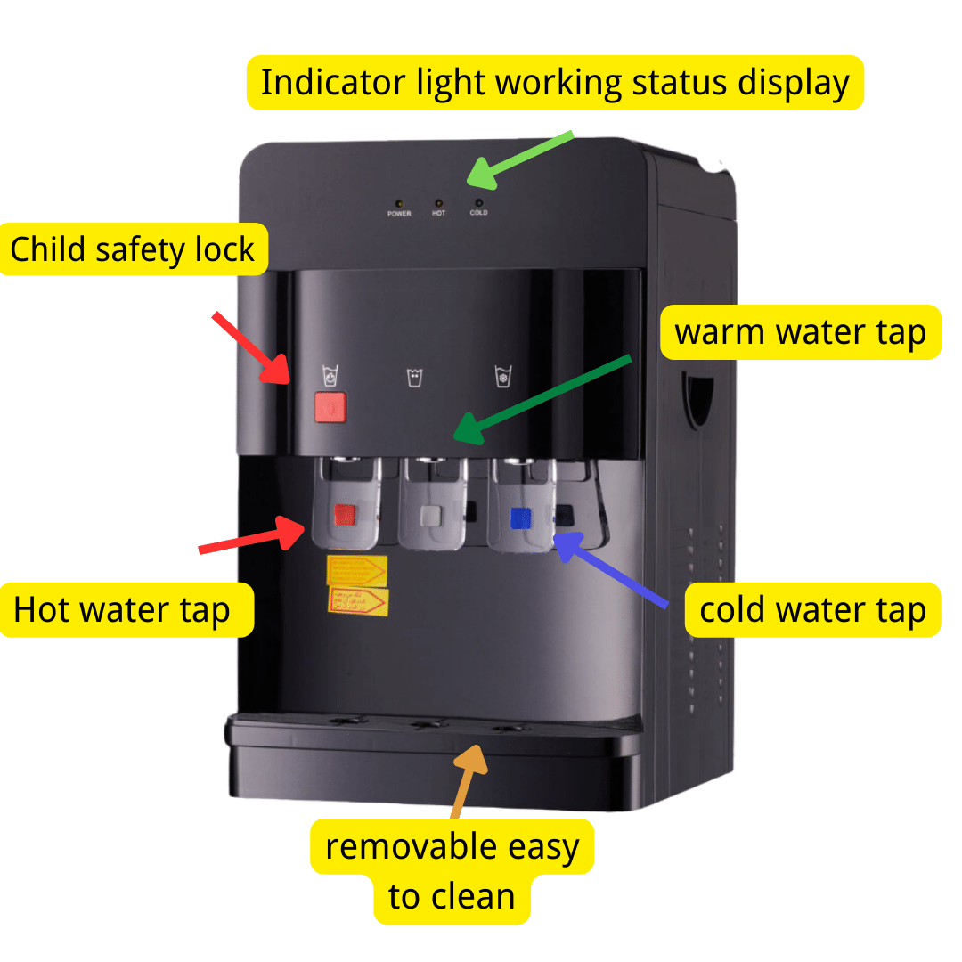 Hot Cold and Normal Water Dispenser Direct Paping Model-NWD-33EP - Image 3