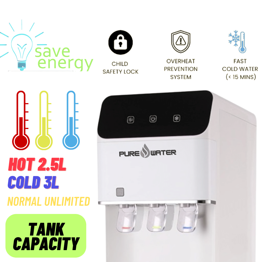 Hot Cold and Normal Water Dispenser Direct Paping Model-5-6DN360A - Image 2