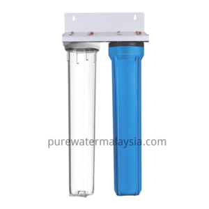 Double Housing Water Filter 20“inchi Clear Blue Housing