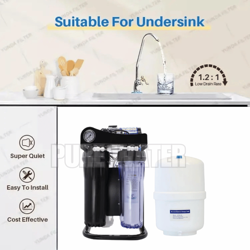 Home Desktop RO 5 Stage Reverse Osmosis Water Filter Purifier System - Image 7
