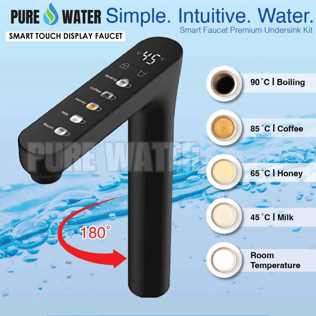 Smart Touch Display Faucet Undersink Water Purifier System