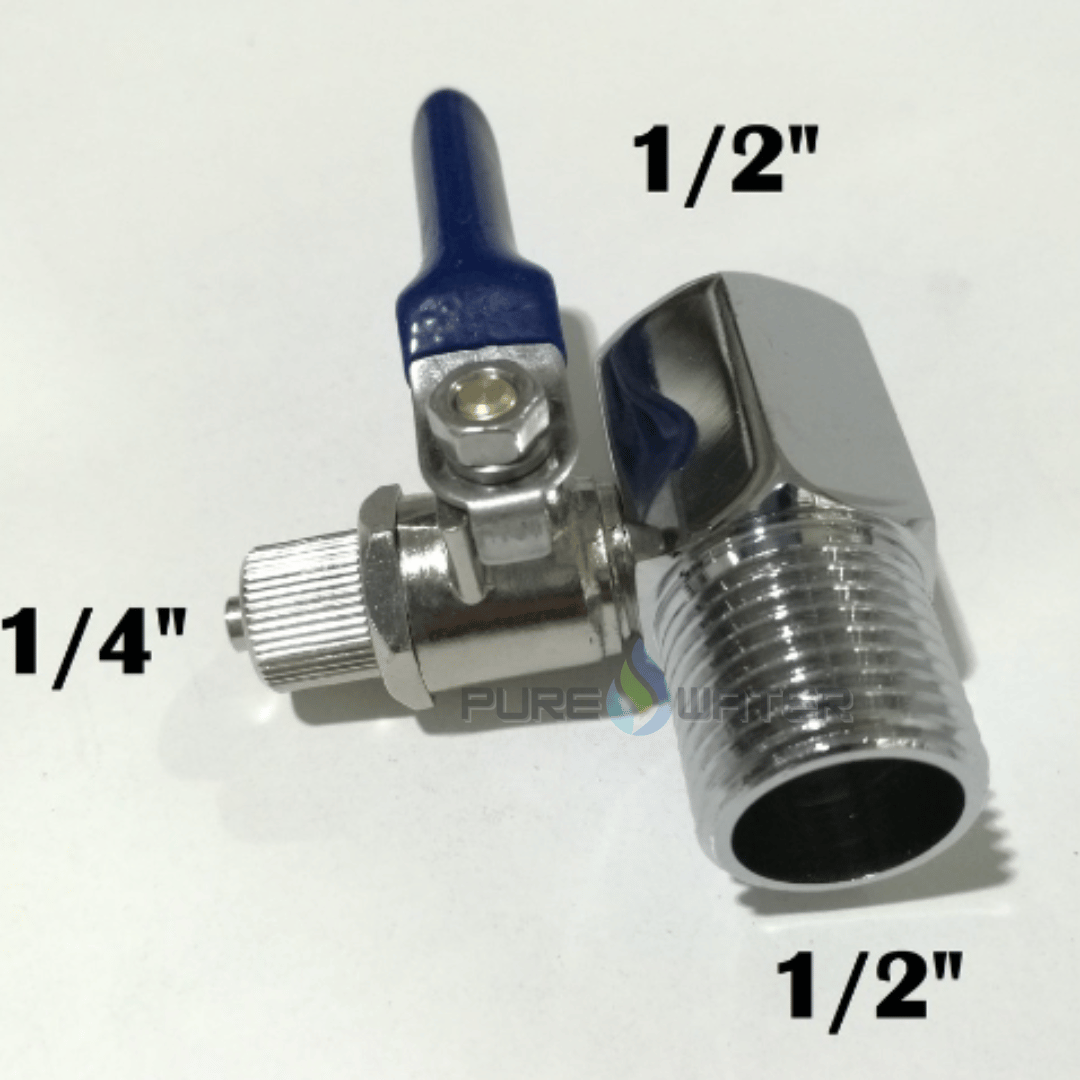 Ro Joint Adapter Connector Tee Inlet 1/2" to 1/4" - Image 3