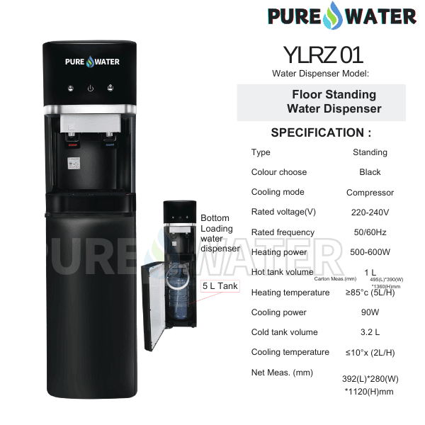 Yamada Bottom Loading Hot Cold Water Dispenser VN300A YLRZ 01 - Image 7